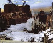 George Bellows pennsylvania station excavation oil painting reproduction